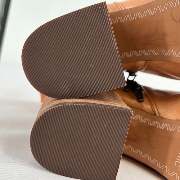 Vionic Lyssa Women's Heeled Boot Size 8.5 Toffee Side Zip - Picture 14 of 16